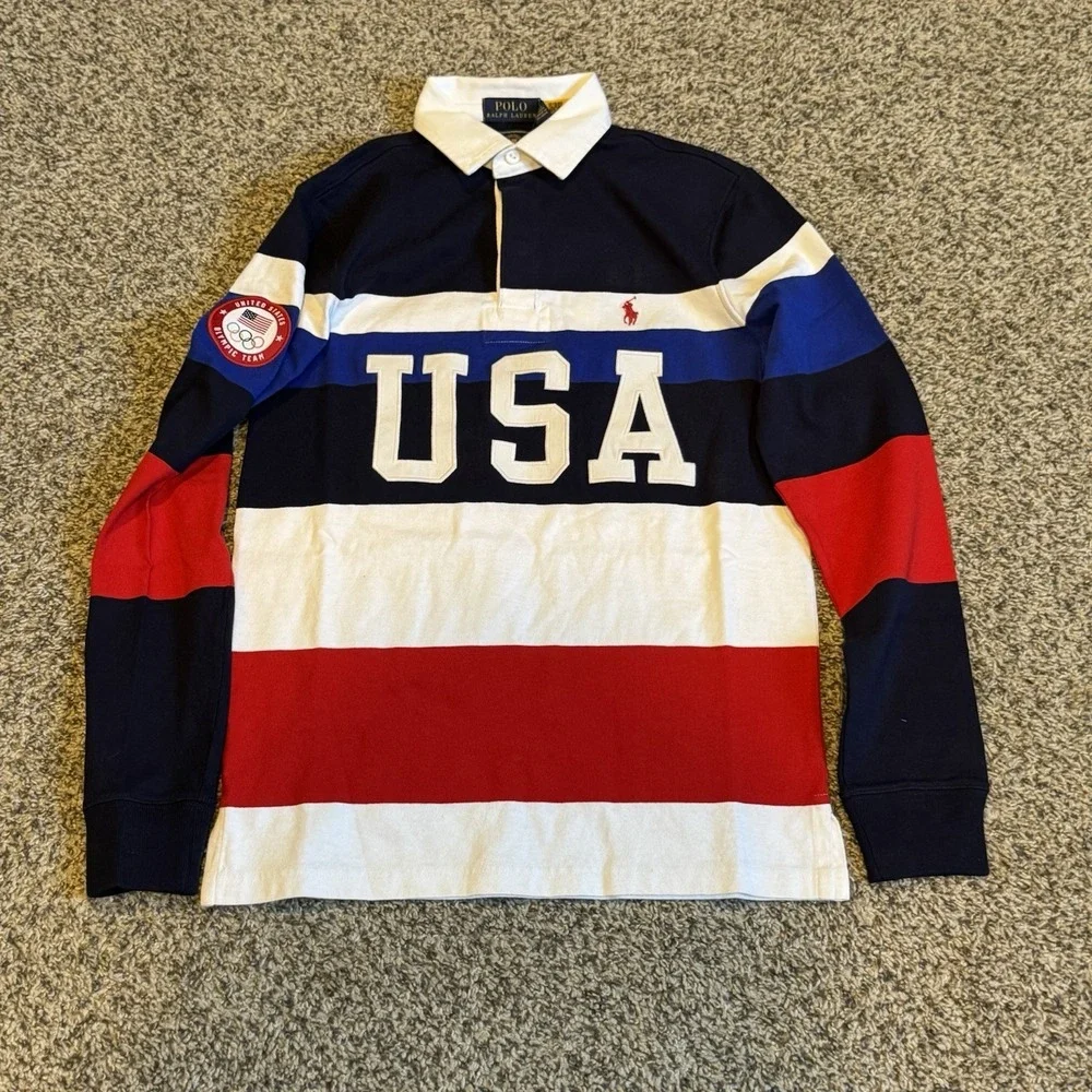 USA Olympic Rugby Team Polo Shirt - by Ralph Lauren Size XS
